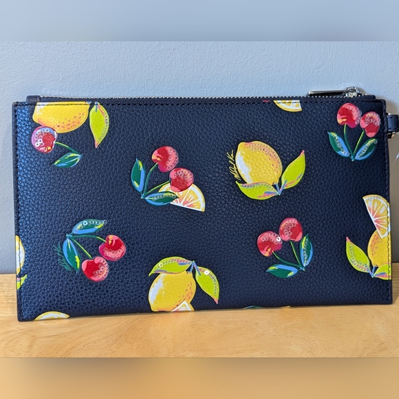 NWT MICHAEL KORS Jet Set Large Sequined Fruit Wristlet - Picture 3 of 8